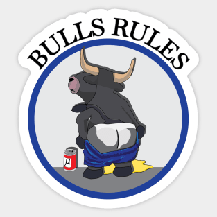 Bulls rules Sticker